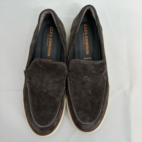 Allen Edmonds "BURKE"  Suede  Slip-On Casual Sneakers 13 EEE  Grey - Picture 7 of 10